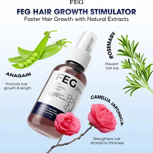 FEG PLUS Hair Growth Spray 50ml | Habibi Buy
